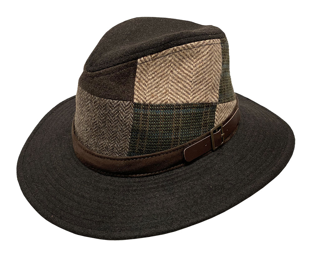 Cambridge Patchwork Crown Safari Hat - Contemporary & Linwood Winter Clearance